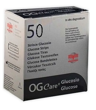 STRISCE MISURAZIONE GLICEMIA OGCARE 50 PEZZI - Parafarmacia Mostacciano