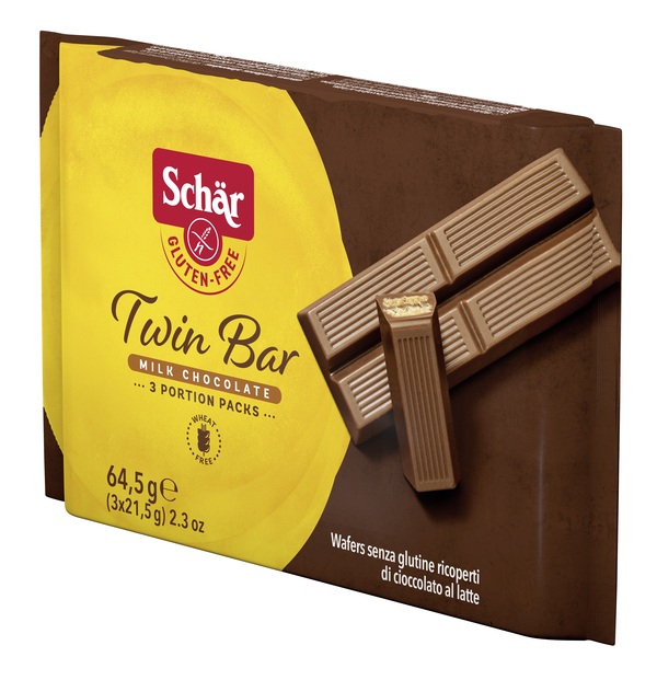 SCHAR TWIN WAFER CIOCCOLATO AL LATTE 3 BARRETTE X 21,5 G - Parafarmacia Mostacciano