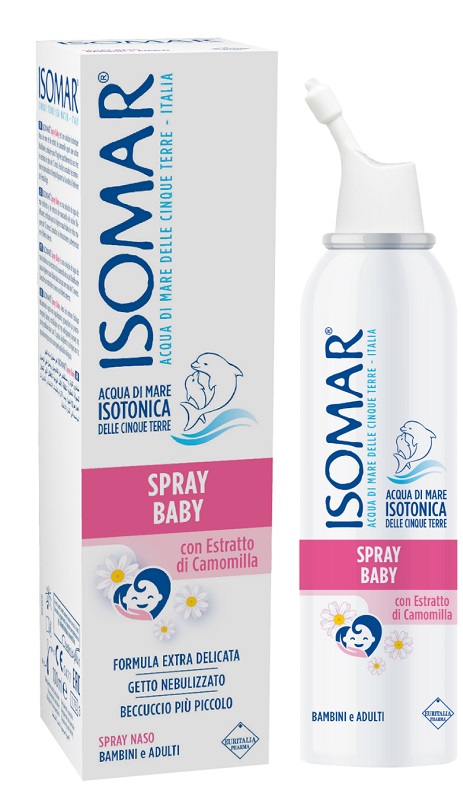 ISOMAR SPRAY BABY CON CAMOMILLA 100 ML - Parafarmacia Mostacciano
