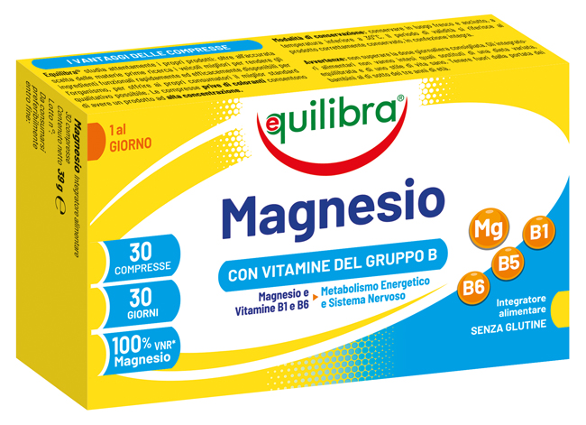 MAGNESIO CON VITAMINE GRUPPO B 30 COMPRESSE - Parafarmacia Mostacciano