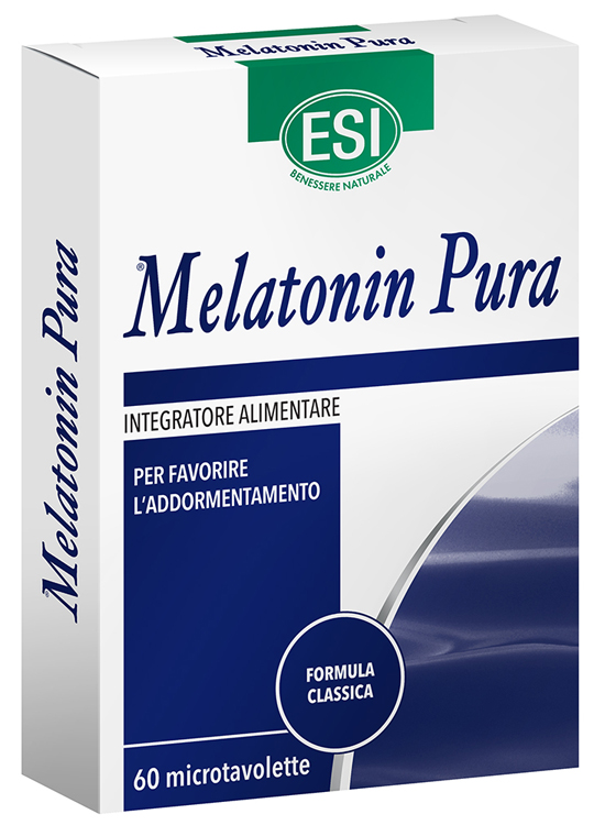 ESI MELATONIN PURA 60 MICROTAVOLETTE - Parafarmacia Mostacciano