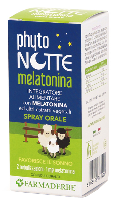 PHYTO NOTTE MELATONINA SPRAY ORALE 30 ML - Parafarmacia Mostacciano