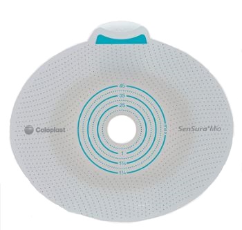 PLACCA PER UROSTOMIA COLOSTOMIA ILEOSTOMIA SENSURA MIO CLICK SISTEMA A DUE PEZZI FLANGIA 70 MM FORO RITAGLIABILE 10-65 MM 5 PEZZI - Parafarmacia Mostacciano