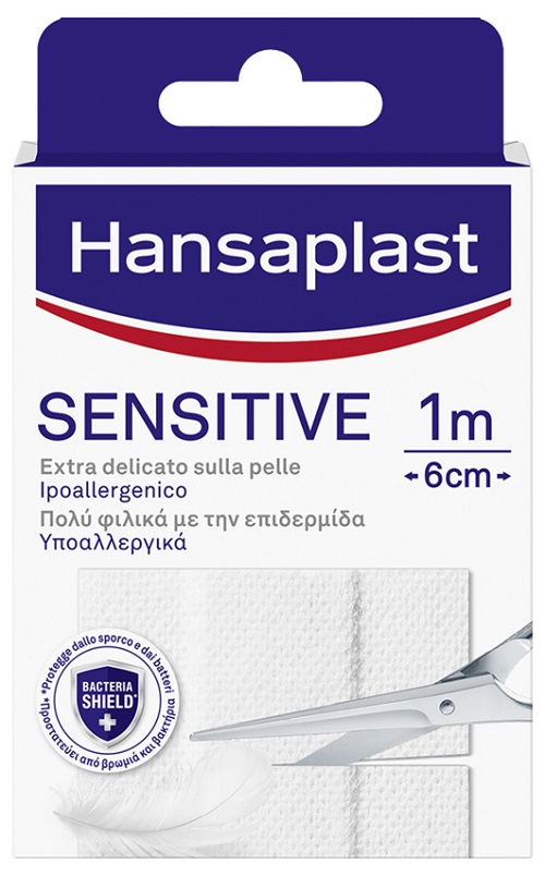 HANSAPLAST STRISCIA SENSITIVE PRETAGLIATA 1X6CM 10 PEZZI - Parafarmacia Mostacciano