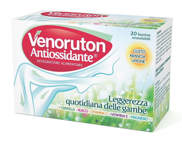 VENORUTON ANTIOSSIDANTE 20 BUSTINE OROSOLUBILI MONODOSe 04/25 - Parafarmacia Mostacciano