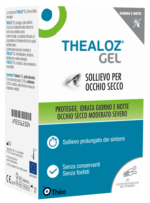 THEALOZ GEL OFTALMICO 30 CONTENITORI MONODOSE 0,4 G - Parafarmacia Mostacciano
