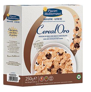 PIACERI MEDITERRANEI CEREALORO FIOCCHI RISO MAIS E CIOCCOLATO 250 G - Parafarmacia Mostacciano