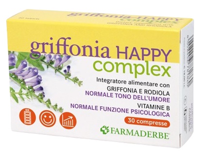 GRIFFONIA HAPPY COMPLEX 30 COMPRESSE - Parafarmacia Mostacciano