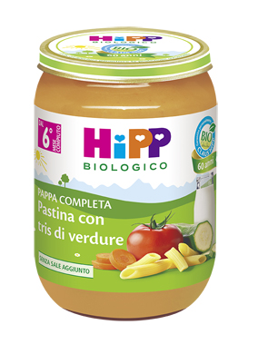 HIPP BIO HIPP BIO PAPPA PRONTA PAST TRIS DI VERDURE 190 G - Parafarmacia Mostacciano