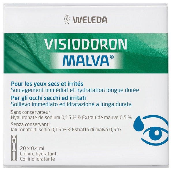 GOCCE OCULARI VISIODORON MALVA 20 MONODOSE DA 0,4 ML - Parafarmacia Mostacciano