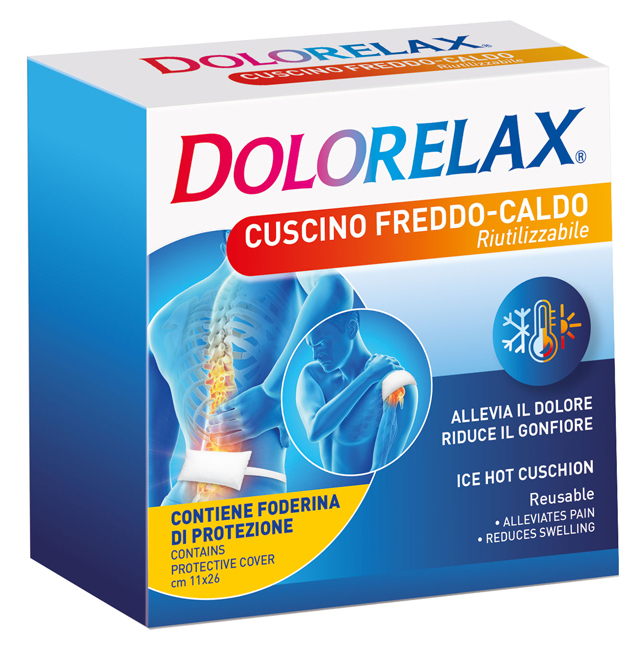 DOLORELAX ICE HOT CUSCINO RIUTILIZZABILE 11X26 CM 2 PEZZI - Parafarmacia Mostacciano
