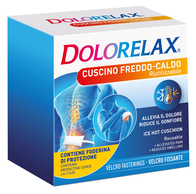 ICE HOT DOLORELAX CUSCINO RIUTILIZZABILE CON VELCRO FISSANTE 11X26 CM - Parafarmacia Mostacciano
