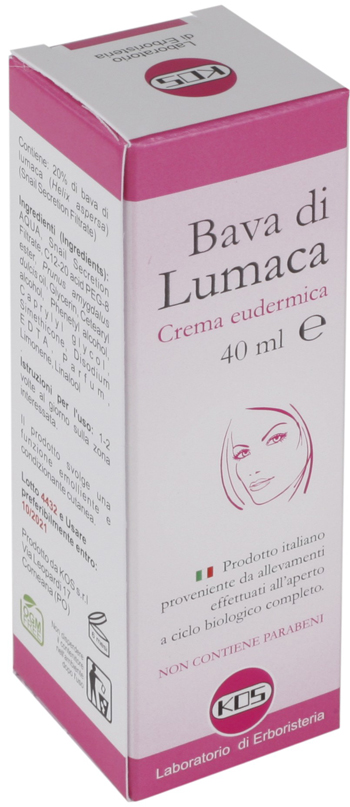 BAVA DI LUMACA CREMA EUDERMICA 40 ML - Parafarmacia Mostacciano