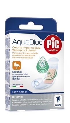 CEROTTO PIC AQUABLOC 25X72MM ANTIBATTERICO 10 PEZZI - Parafarmacia Mostacciano