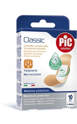 CEROTTO PIC CLASSIC 25X72 MM 10 ANTIBATTERICO 10 PEZZI - Parafarmacia Mostacciano