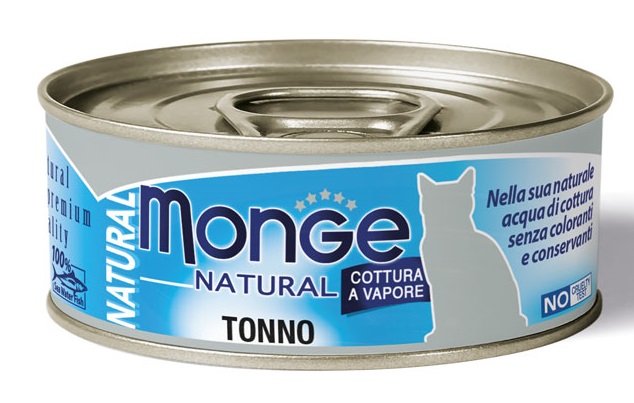 MONGE NATURAL QUALITY GATTO MONGE NATURAL TONNO DELL'ATLANTICO 80 G - Parafarmacia Mostacciano