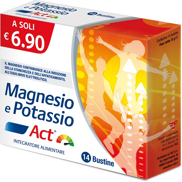 MAGNESIO E POTASSIO ACT 14 BUSTINE 5 G - Parafarmacia Mostacciano