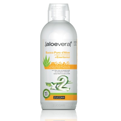 ALOEVERA2 SUCCO PURO D'ALOE DOPPIA CONCENTRAZIONE + ENERTONICI 1 LITRO - Parafarmacia Mostacciano