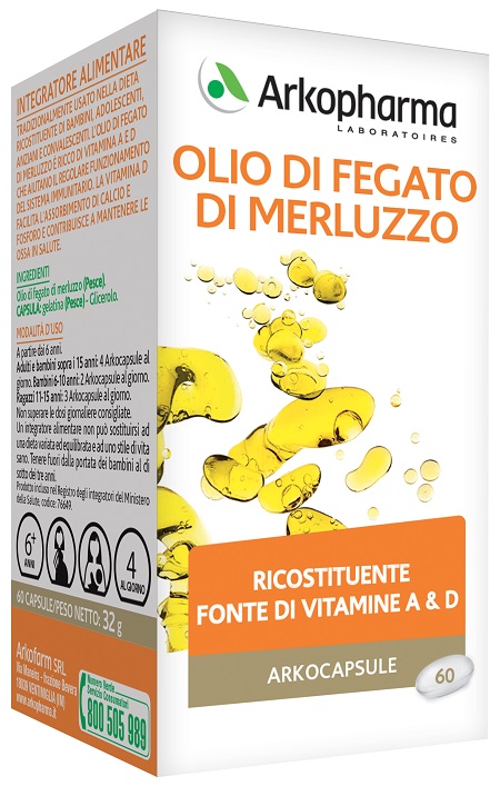 ARKO CAPSULE OLIO FEG MERLUZ 60PRL - Parafarmacia Mostacciano