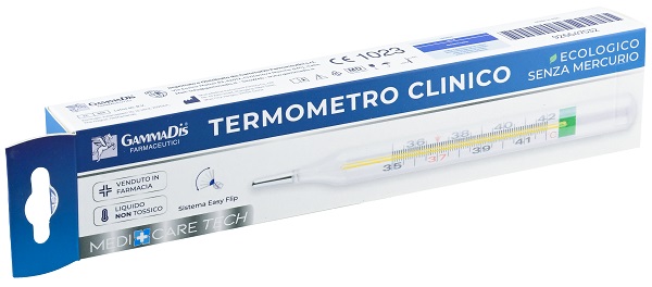 TERMOMETRO CLINICO ECOLOGICO SENZA MERCURIO 1 PEZZO - Parafarmacia Mostacciano