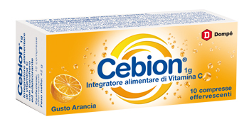 CEBION EFFERVESCENTI VITAMINA C ARANCIA 10 COMPRESSE - Parafarmacia Mostacciano
