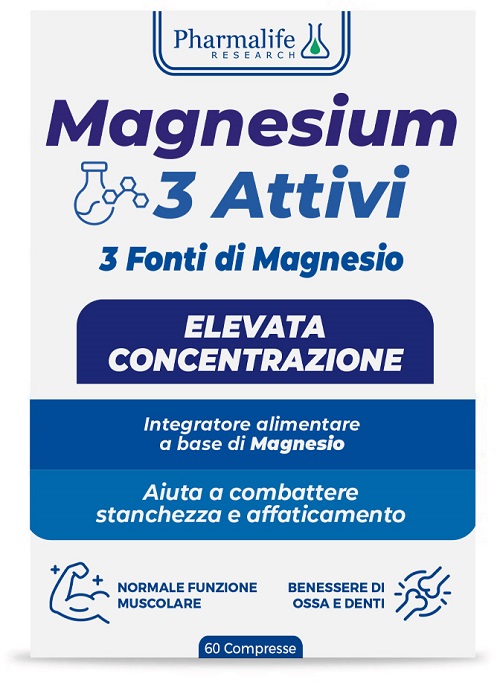 MAGNESIUM 3 ATTIVI 60 COMPRESSE - Parafarmacia Mostacciano
