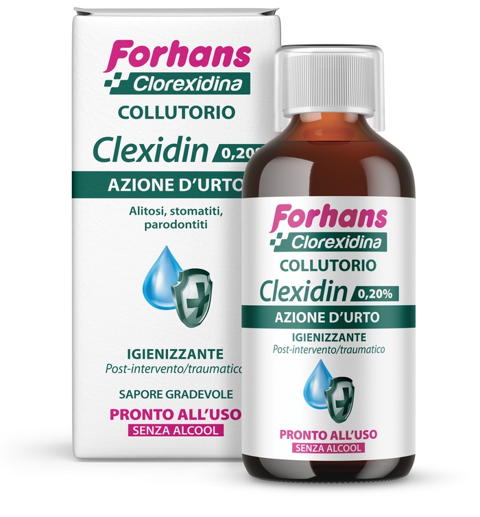 FORHANS CLEXIDIN 0,20 SENZA ALCOOL 200 ML - Parafarmacia Mostacciano