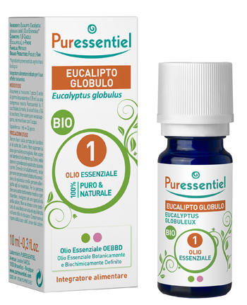 PURESSENTIEL EUCALIPTO GLOBULO OLIO ESSENZIALE BIO 10 ML - Parafarmacia Mostacciano