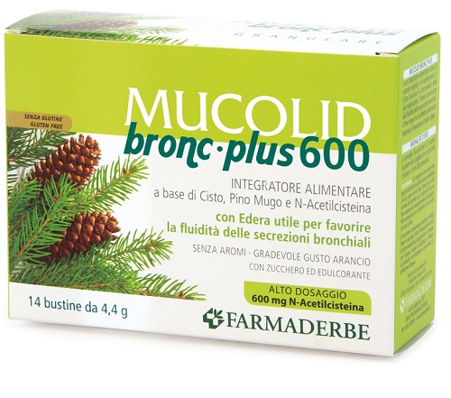 MUCOLID BRONC 600 PLUS 14 BUSTINE GRANULARE - Parafarmacia Mostacciano