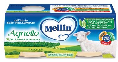 MELLIN OMOGENEIZZATO AGNELLO 2 X 120 G - Parafarmacia Mostacciano