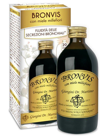 BRONVIS CON MIELE MILLEFIORI 200 ML - Parafarmacia Mostacciano