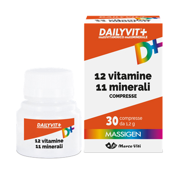 DAILYVIT+ 13 VITAMINE 9 MINERALI 30 COMPRESSE - Parafarmacia Mostacciano