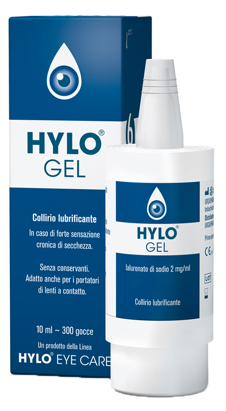 HYLO-GEL COLLIRIO LUBRIFICANTE ACIDO IALURONICO 0,2% 10 ML - Parafarmacia Mostacciano