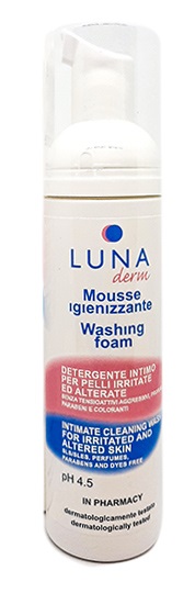 LUNADERM MOUSSE IGIENIZZANTE DETERGENTE INTIMO PELLI IRRITATE ED ALTERATE 150 ML - Parafarmacia Mostacciano
