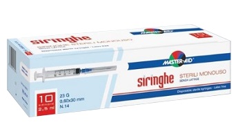 SIRINGA PER VENIPUNTURA MASTER-AID 10 ML GAUGE 21 10 PEZZI - Parafarmacia Mostacciano