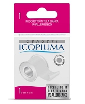 CEROTTO IN ROCCHETTO ICOPIUMA BIANCO CM 5 X 500 CM - Parafarmacia Mostacciano