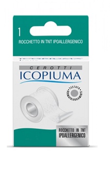 CEROTTO IN ROCCHETTO ICOPIUMA TESSUTO NON TESSUTO CARTA 2,5X500 CM - Parafarmacia Mostacciano