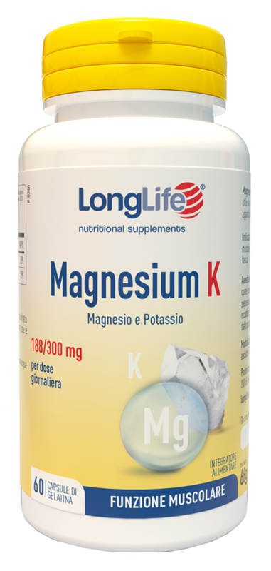 LONGLIFE MAGNESIUM K 60 CAPSULE - Parafarmacia Mostacciano