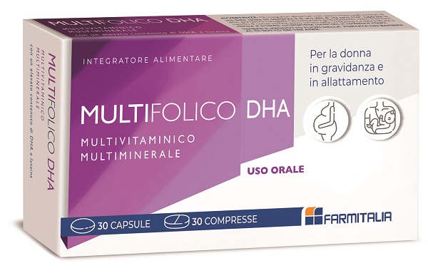 MULTIFOLICO DHA 30 CAPSULE ROSSE + 30 CAPSULE VIOLA - Parafarmacia Mostacciano