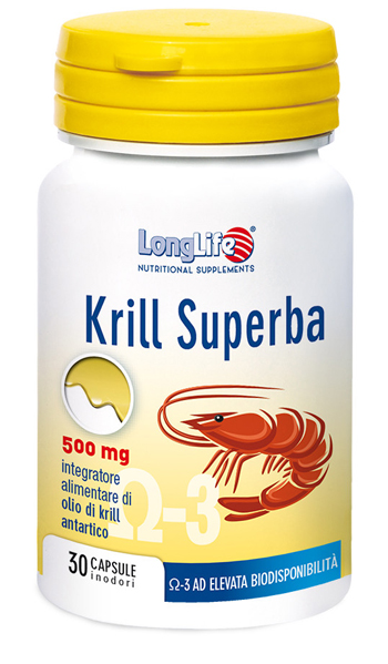 LONGLIFE KRILL SUPERBA 30 CAPSULE - Parafarmacia Mostacciano