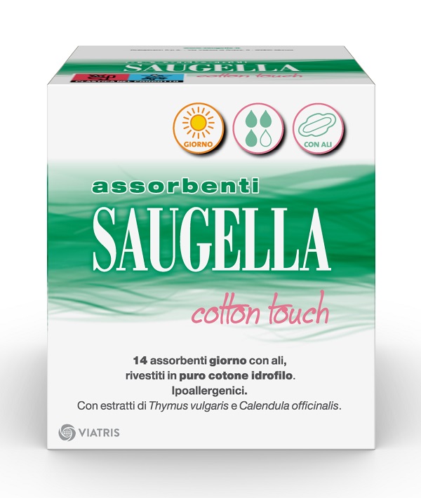 SAUGELLA COTTON TOUCH ASSORBENTI GIORNO 14 PEZZI TAGLIO PREZZO - Parafarmacia Mostacciano