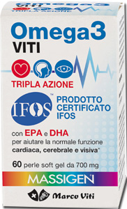 OMEGA3 VITI TRIPLA AZIONE 60 PERLE - Parafarmacia Mostacciano