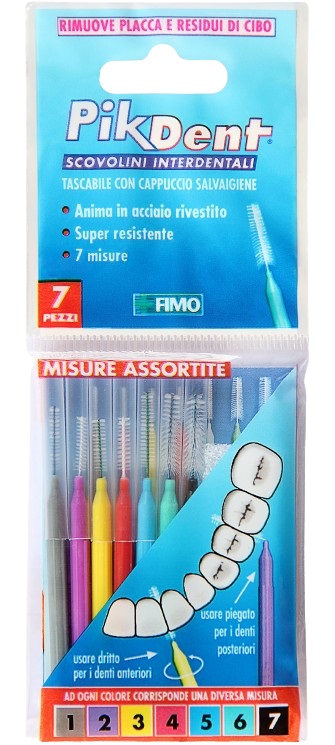 PIKDENT STUZZICOLINO 1 BUSTINA CON 7 MISURE ASSORTITE - Parafarmacia Mostacciano