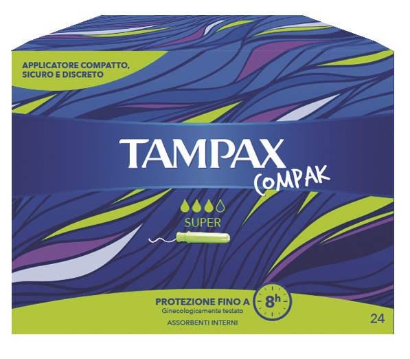 TAMPAX COMPAK SUPER 24 PEZZI - Parafarmacia Mostacciano