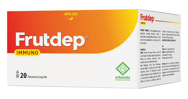 FRUTDEP IMMUNO 20 FLACONCINI 10 ML - Parafarmacia Mostacciano