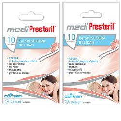 CEROTTO PER SUTURA MEDIPRESTERIL DELICATI TESSUTO NON TESSUTO 6,4X108MM 10 PEZZI - Parafarmacia Mostacciano