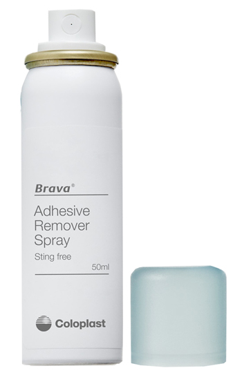 BRAVA SPRAY REMOVER PER DISTACCO DOLCE ADESIVI E DISPOSITIVI PER STOMIA 50 ML - Parafarmacia Mostacciano