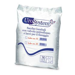 SACCA DI DRENAGGIO DA GAMBA PER INCONTINENZA UROSYSTEM TUBO 10 CM 30 PEZZI - Parafarmacia Mostacciano