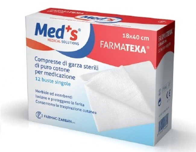 GARZA COMPRESSA MEDS 12/12 18X40CM 12 PEZZI - Parafarmacia Mostacciano