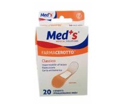 CEROTTO MEDS POLIURETANO IPOALLERGENICO CLASSICO MEDIO 20 PEZZI - Parafarmacia Mostacciano